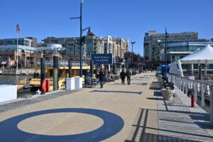 View of National Harbor pier in Maryland denoting mobile locksmith service in the area